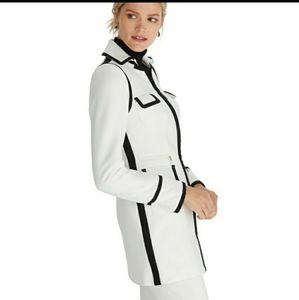 White House Black Market White and Black Blazer